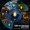 PChero Solar Floating Pool Lights, IP68 Waterproof Outdoor Tea Lights,