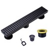 16 Inch Linear Bathroom Shower Rectangular Floor Drain,New Type with