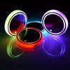 USB Luminous Car Coaster, Round Anti-slip LED Light Car Cup