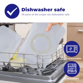 YarkeeSky Air-tight Snackle Box Container Dishwasher Safe, Divided Serving Tray with Lid and Handle, Portable Snack Platters Containers for Candy Fruits, Charcuterie Organizer for Travel