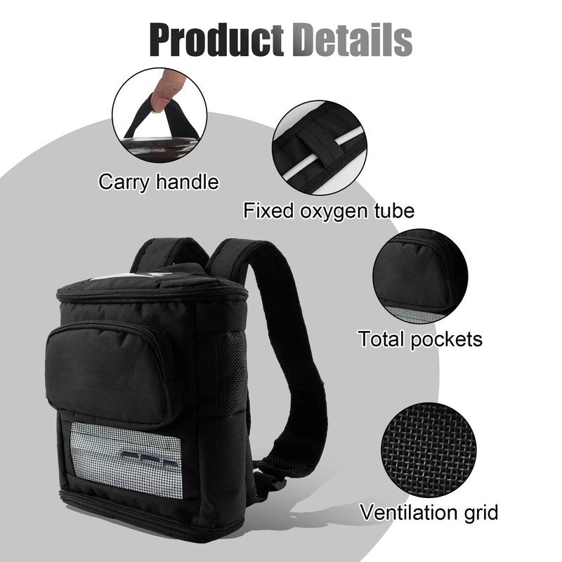 HJSSAA Ultralight Oxford Cloth Backpack for Inogen One G5 Device
