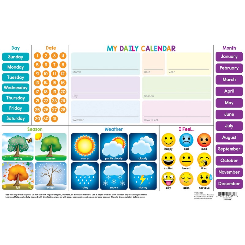 Calendar Learning Mat