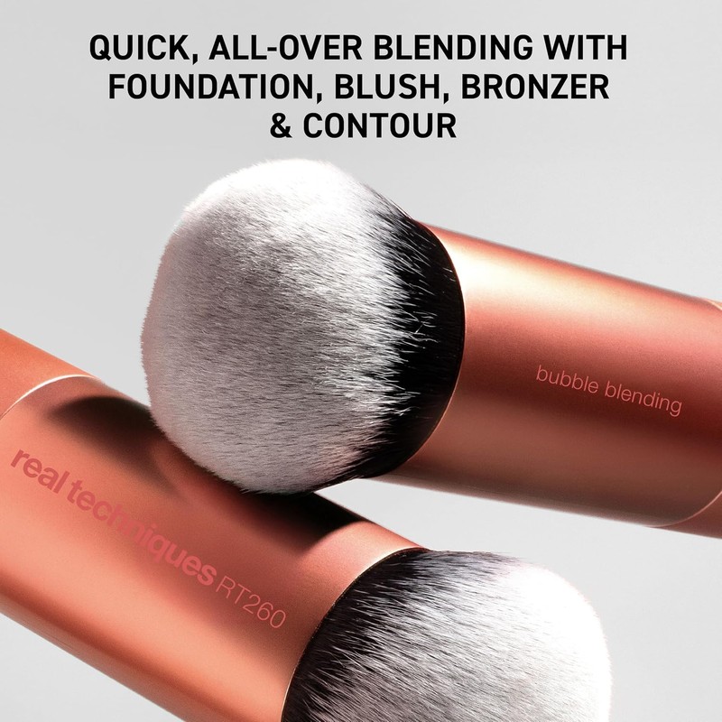 REAL TECHNIQUES, Bubble Blending Brush, Brochas para Maquillaje, Ideal para