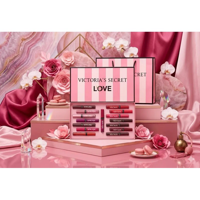 Set De 15 Labiales Victoria's Secret Love Collection