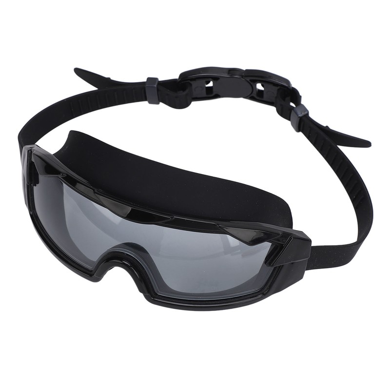 Swim Goggles with Earplugs PC Silicone Clear Lens Wide View