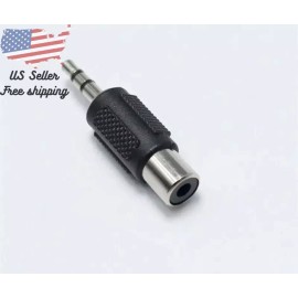 RCA New RCA Female Jack to 3.5mm 1/8" Male Plug Audio Converter Cable Cord Adapter