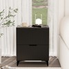 Royal Windsor Fluted Nightstand Set of 2 with 2 Drawers,