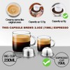 CAPMESSO Coffee Capsule, Reusable Vertuoline Pod Refillable Vertuo Capsules Stainless