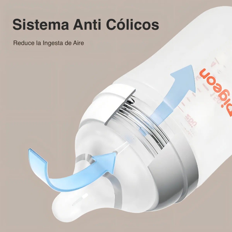 Tetina Pigeon Softouch Repuesto Boca Ancha Talla M +3m