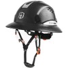 GREEN DEVIL Full Brim Hard Hat with Built-in Visor Vented