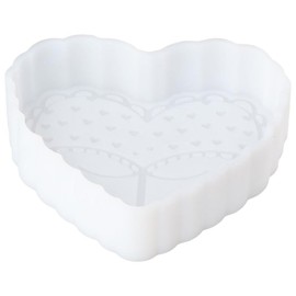 Uniquer Skirt Pattern Heart Shaped Silicone Soap Molds,Car Freshies Molds for Aroma Bead,Soap,Candle,DIY Craft,DIY Handmade
