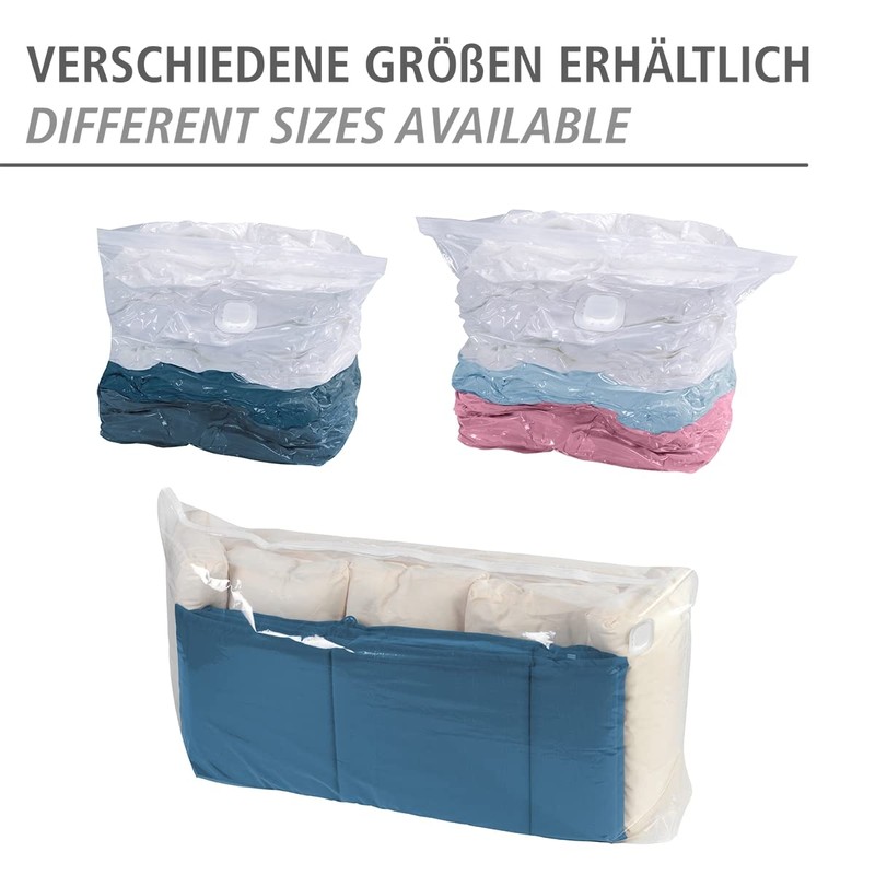 Wenko 3792765100 vacuum cube S storage bag, polyethylene, transparent