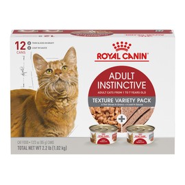 Royal Canin Feline Health Nutrition Adult Instinctive Wet Cat Food Variety Pack, 12 Pack, 2 Varieties, 3 oz Cans​