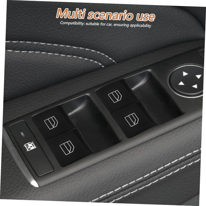Zerodeko 4pcs Car Power Window Switch Cover for R Durable