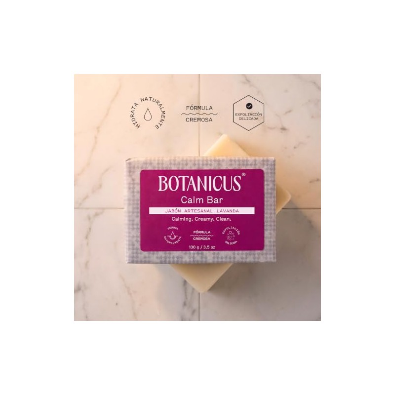 Botanicus Pack de 3 Jabones Naturales Artesanales Lavanda, Vainilla, Rosas