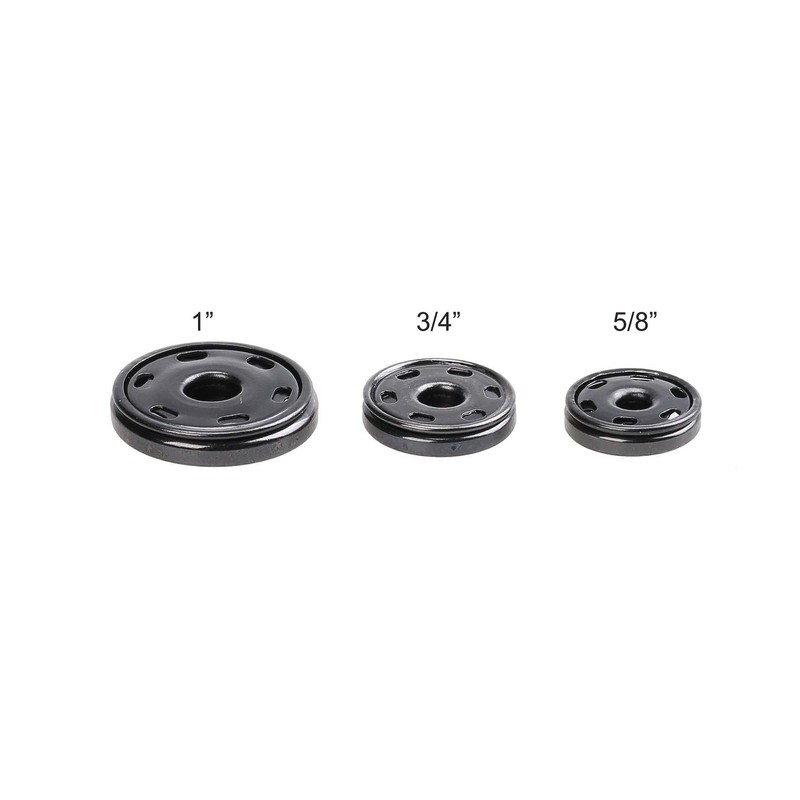 Cotowin Sew-On Snaps,Gunmetal Press Buttons,Pack of 10, 5/8" / 15mm