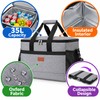 35L Insulated Cooler Bag for Food and Drinks – Collapsible