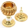 Metal Vintage Incense Burner, Iron Art Incense Holder with Lid,