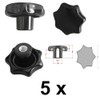 Pack of 5 – Grip Nut M10 Diameter 50 mm