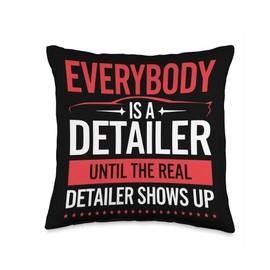 Auto Detailing Expert Car Cleaning Car Wash Car Detailer Throw Pillow