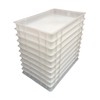 Plastic Stacking Food Grade Pizza Dough Bakery Euro Trays -