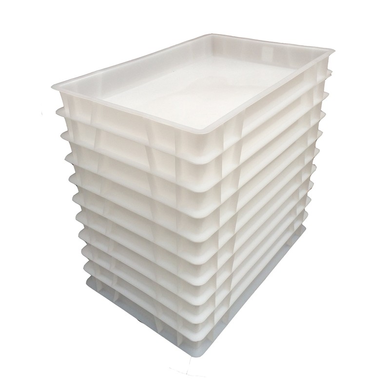 Plastic Stacking Food Grade Pizza Dough Bakery Euro Trays -