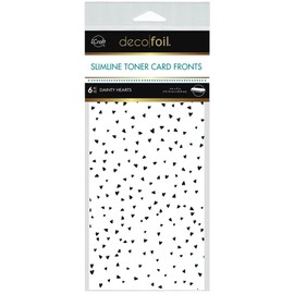 Deco Foil White Toner Sheets 4"X9" 6/Pkg-Dainty Hearts -DF5590