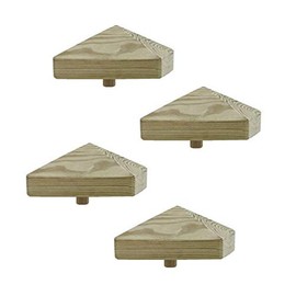 1-10 pieces h2i post caps wooden pyramid size: 80 mm / 100 mm / 130 mm (1) - 4 pieces 80 x 80 mm