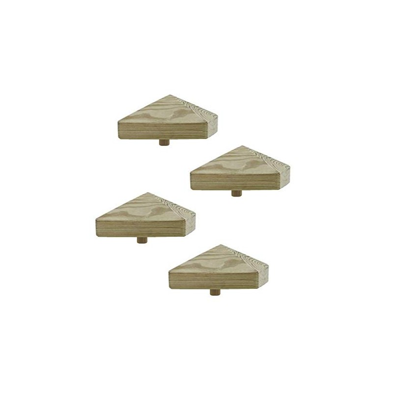 1-10 pieces h2i post caps wooden pyramid size: 80 mm