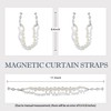 KVI, Magnetic Bead Curtain Tie Backs 2 Pearl Crystal Pack