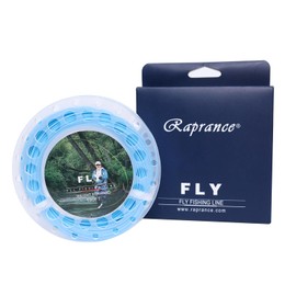 Floating Fly Fishing Line with 2 Welded Loops, Weight Forward Floating Fly Line, 100FT，5F Freshwater Saltwater Fly Fishing Line(Blue)