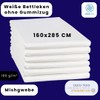 White Bed Sheet without Elastic Hotel Sheet House Towel Bed
