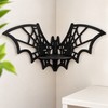 Wooden Bat Corner Shelf for Home Decor – Hollow Wall