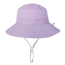 DRESHOW Baby Sun Hat Toddler Sun Protection Cap Unisex Summer Bucket Hat with Chin Strap UPF 50+