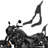 Bravema Motorcycle Sissy Bar, Detachable Passenger Backrest Rear Pad Fit