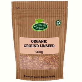 Organic Ground Linseed 500g by Hatton Hill Organic | Brown, Flaxseed, Nutty, Milled, Smoothies, Baked Goods & Cereals