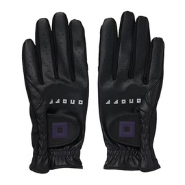 Onoff OG7225 Golf Onoff Women's Gloves, 8.7 inches (22 cm), Both Hands, OG7325-02 BLK22, Black