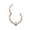 Generisch Piercing Clicker Real 585 Rose Gold Rose Gold with