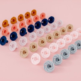 Doodle & Co. Holland Classic Pacifier for New Born Babies | BPA Free Natural Nipple Shape 100% Silicone for Infants | Helps Promote Healthy Oral Development | 0-3 Months | Peach/Rust