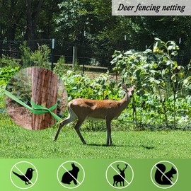 VOCRAY Deer Fence Netting, 7x25 Ft Bird Netting for Garden Protection, Against Birds, Squirrels and Other Animals, Bird Net Protect Vegetables Tomatos Strawberries Berry Fruit Trees