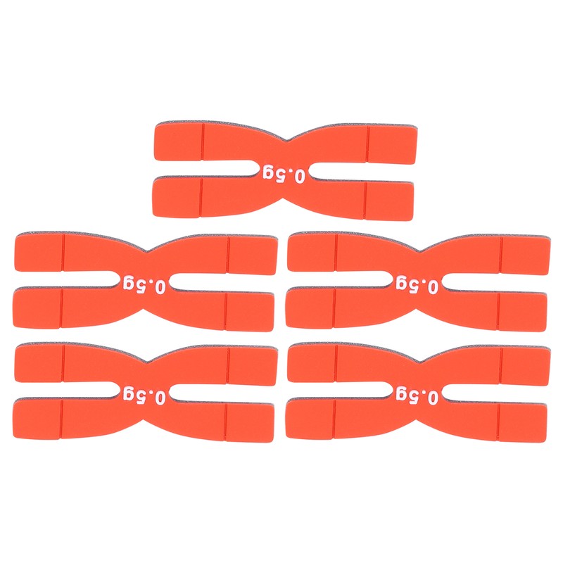 POWERTI 5pcs 0.5g Tennis Badminton Racket Weight Balance Strips Silicone