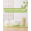 ZENS Matcha Whisk Set, 15oz Matcha Bowl with Spout, Matcha