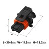2 Pin Female Common Rail Diesel Injector Plug Connector For