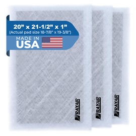 RAYAIR SUPPLY 20x21.5 Replacement Filter Pads Compatible with Air Ranger Air Cleaner 20X21.5 (3 Pack) White