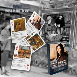 WWII MOST WANTED ART™ Deck of Playing Cards – Card Game with Cultural Objects & Works of Art – 52 Different Artworks for Each Card – Memorabilia Playing Cards