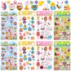 ZALAON Easter Eggs Stickers, 8 Sheets of 3D Easter Stickers,