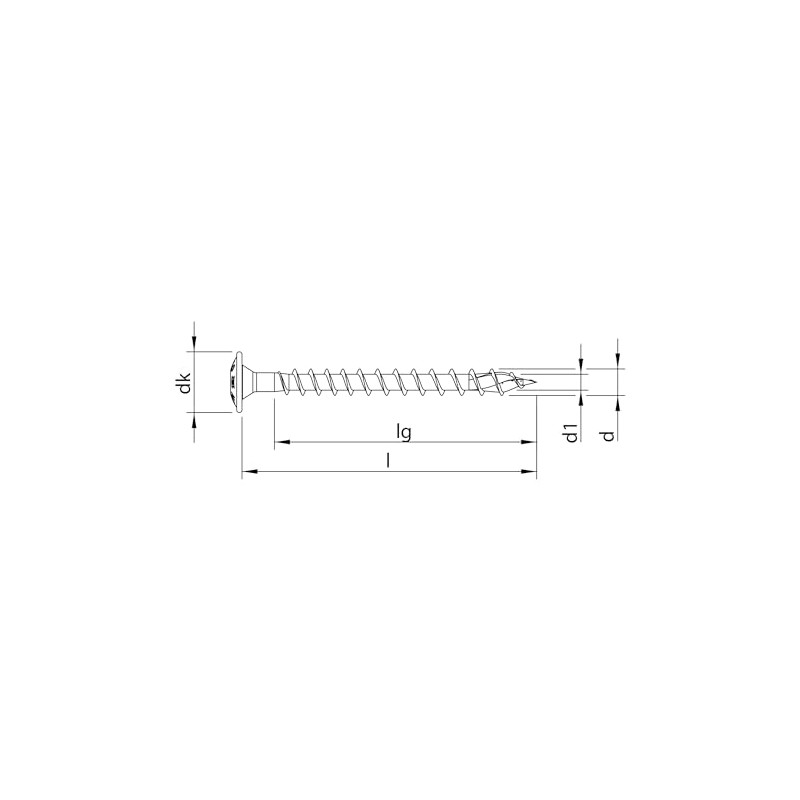 HECO-TOPIX-plus 4.5 x 50, rear wall screw, T-Drive, VVG, A3K,