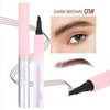 Brow Definer Pencil,Long-Lasting Makeup 4-Tip Pen for Eyebrow | Precise