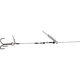 Savage Gear The Corkscrew Release Rig - 2 Gummifisch Systeme zum Spinnfischen, Gummifischmontage, Hechtsystem, Hechtmontage, Länge/Tragkraft/Hakengröße:45cm / 31kg / Gr. 2/0