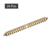 uxcell 4x38mm Hanger Bolts, 24pcs Double Ended Self-Tapping Thread Wood